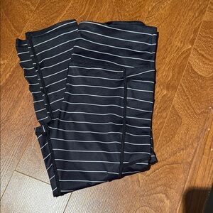 ZYIA Black and White Striped Light n Tight